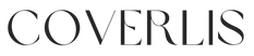 Coverlis dark grey logo on transparent background – sophisticated branding for premium home décor and furniture cover collections.