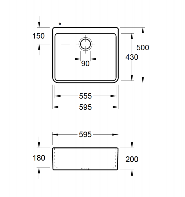 Villeroy & Boch - Kitchen Sink - 60x - 595x500mm 3