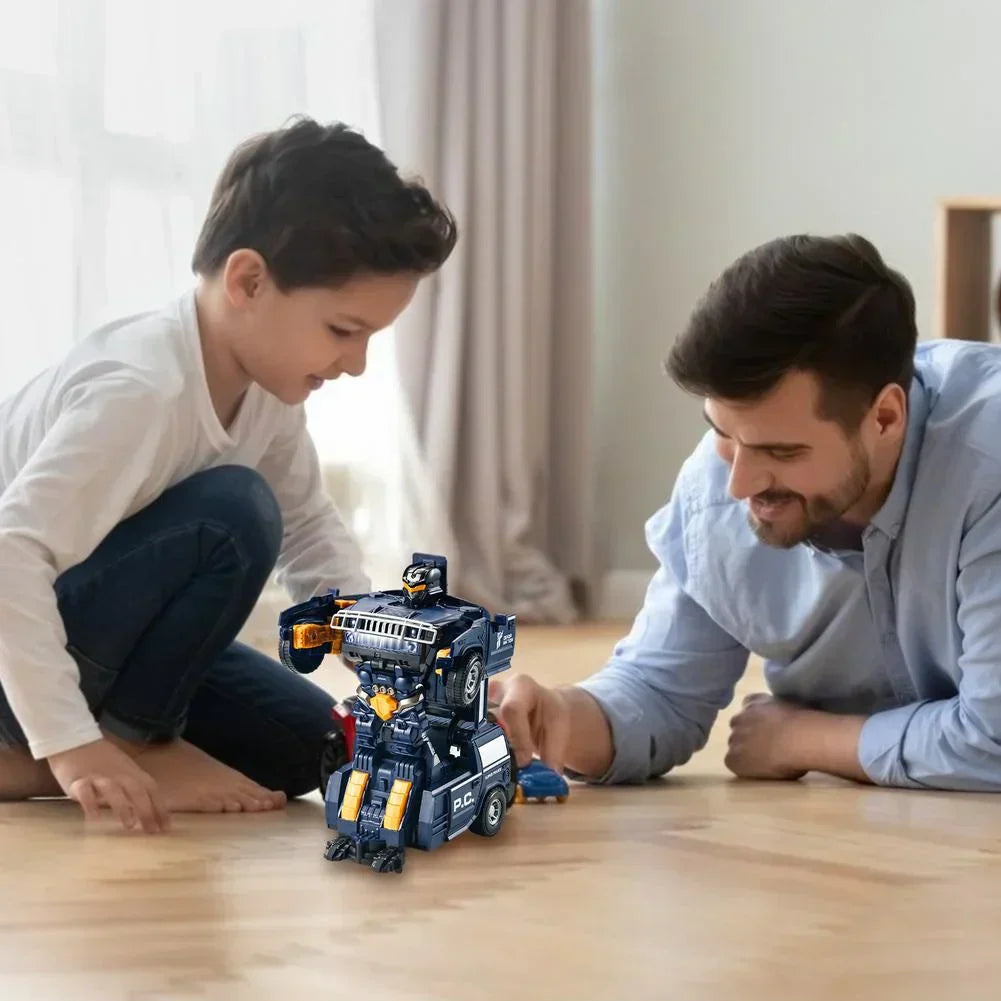 ROBOCAR – Transforming Police Car Robot with Lights & Sound