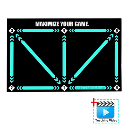 FOOTMASTER – Non-slip football training mat for technique training at home