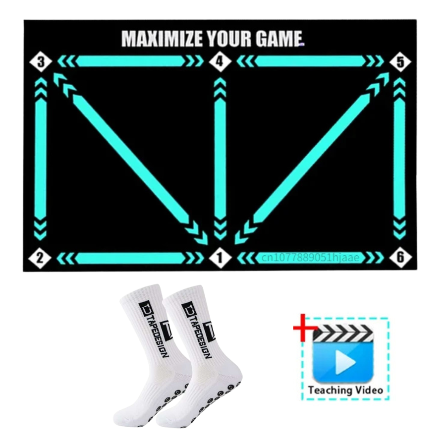 FOOTMASTER – Non-slip football training mat for technique training at home
