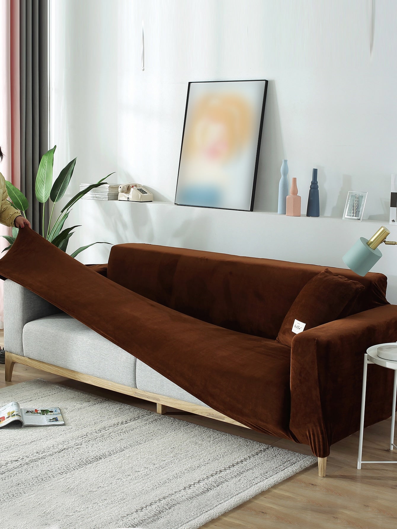 Sofa Cover - Velvet Basic