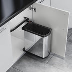 Hailo AS Uno 18 – Swing Waste Bin Steel/Black