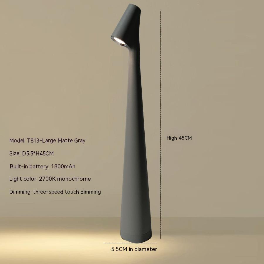 Atmos LED Metalen Tafellamp - Draadloos Oplaadbaar Licht met Dimbare Warm Witte LED | Draagbare Binnen- & Buitenverlichting