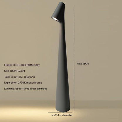 Atmos LED Metalen Tafellamp - Draadloos Oplaadbaar Licht met Dimbare Warm Witte LED | Draagbare Binnen- & Buitenverlichting