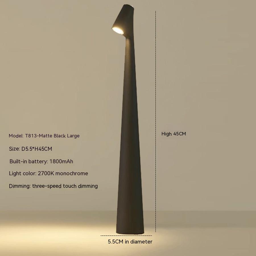 Atmos LED Metalen Tafellamp - Draadloos Oplaadbaar Licht met Dimbare Warm Witte LED | Draagbare Binnen- & Buitenverlichting