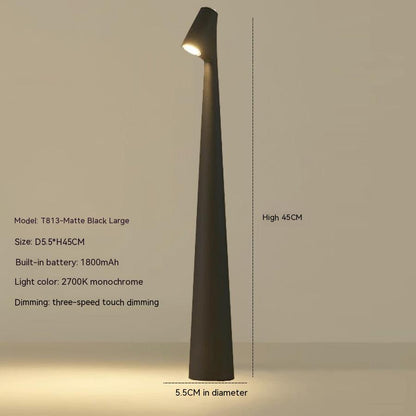 Atmos LED Metalen Tafellamp - Draadloos Oplaadbaar Licht met Dimbare Warm Witte LED | Draagbare Binnen- & Buitenverlichting