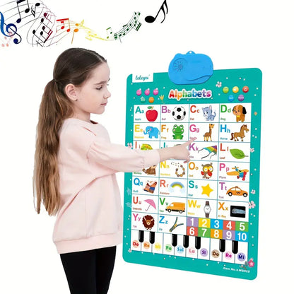 PLAYLEARN ABC – Talking Wall Poster with Songs & Quiz Mode