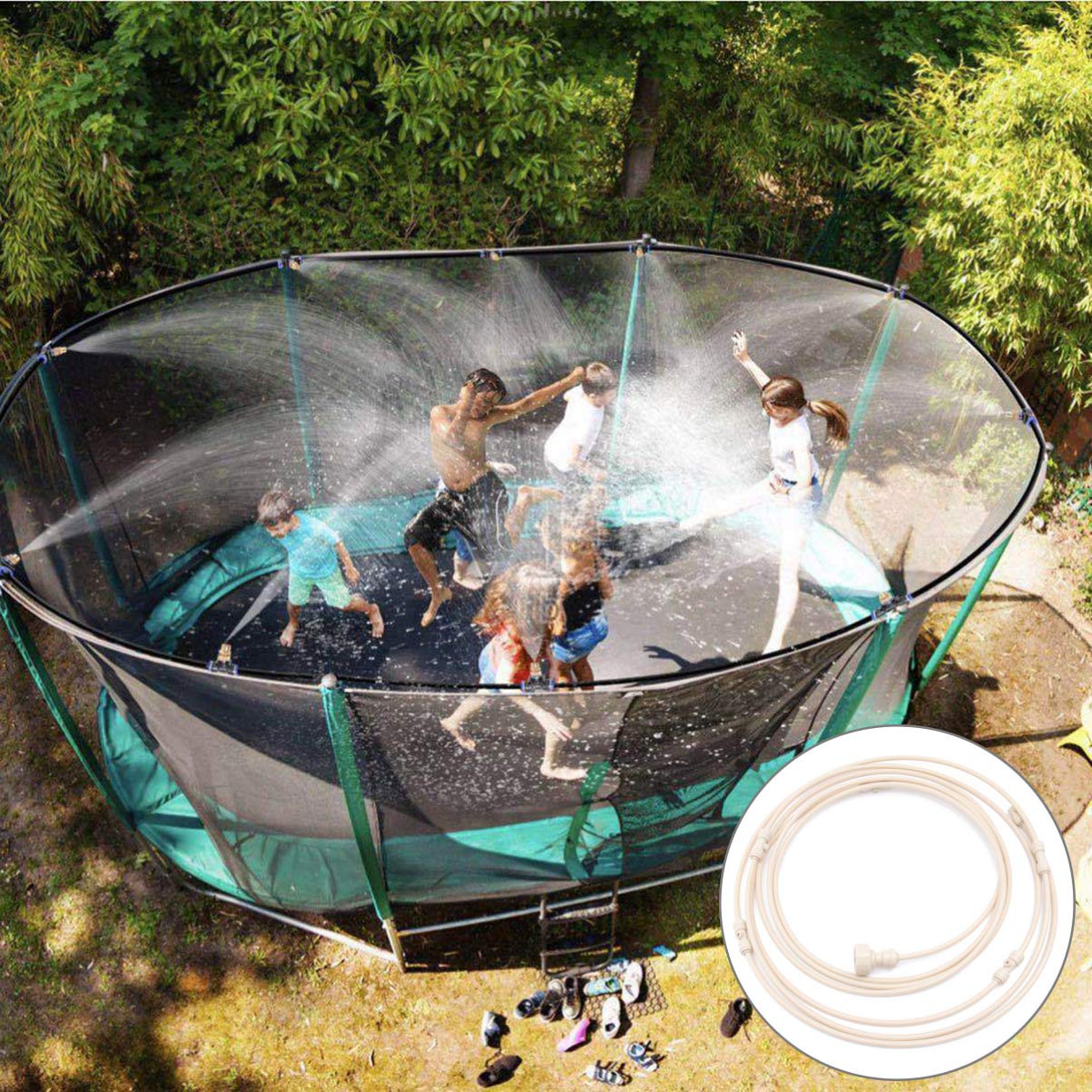 AquaCool Besproeiingssysteem - Besproeiings- en Besproeiingsset voor Buiten | Efficiënte koeling en plantenirrigatie voor patio's, balkons en gazons
