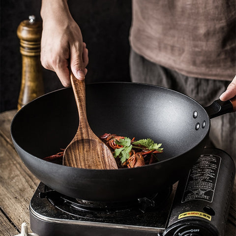 TEAKCRAFT – Natural teak kitchen utensils set with heat resistance and rustic elegance