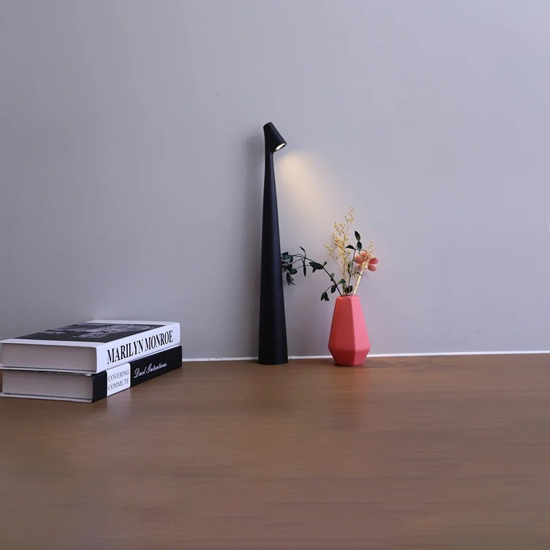 Atmos LED Metalen Tafellamp - Draadloos Oplaadbaar Licht met Dimbare Warm Witte LED | Draagbare Binnen- & Buitenverlichting