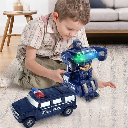 ROBOCAR – Transforming Police Car Robot with Lights & Sound