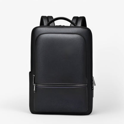 Elegant Leather Backpack with USB Port – Stylish Laptop Bag for Work & Travel | PU Leather, Softback, 15.6-Inch Capacity & Charging Function