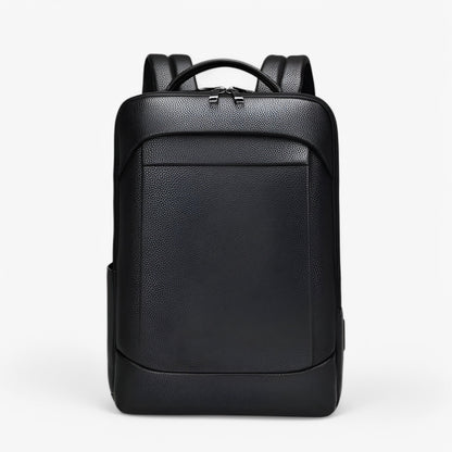 Elegant Leather Backpack with USB Port – Stylish Laptop Bag for Work & Travel | PU Leather, Softback, 15.6-Inch Capacity & Charging Function