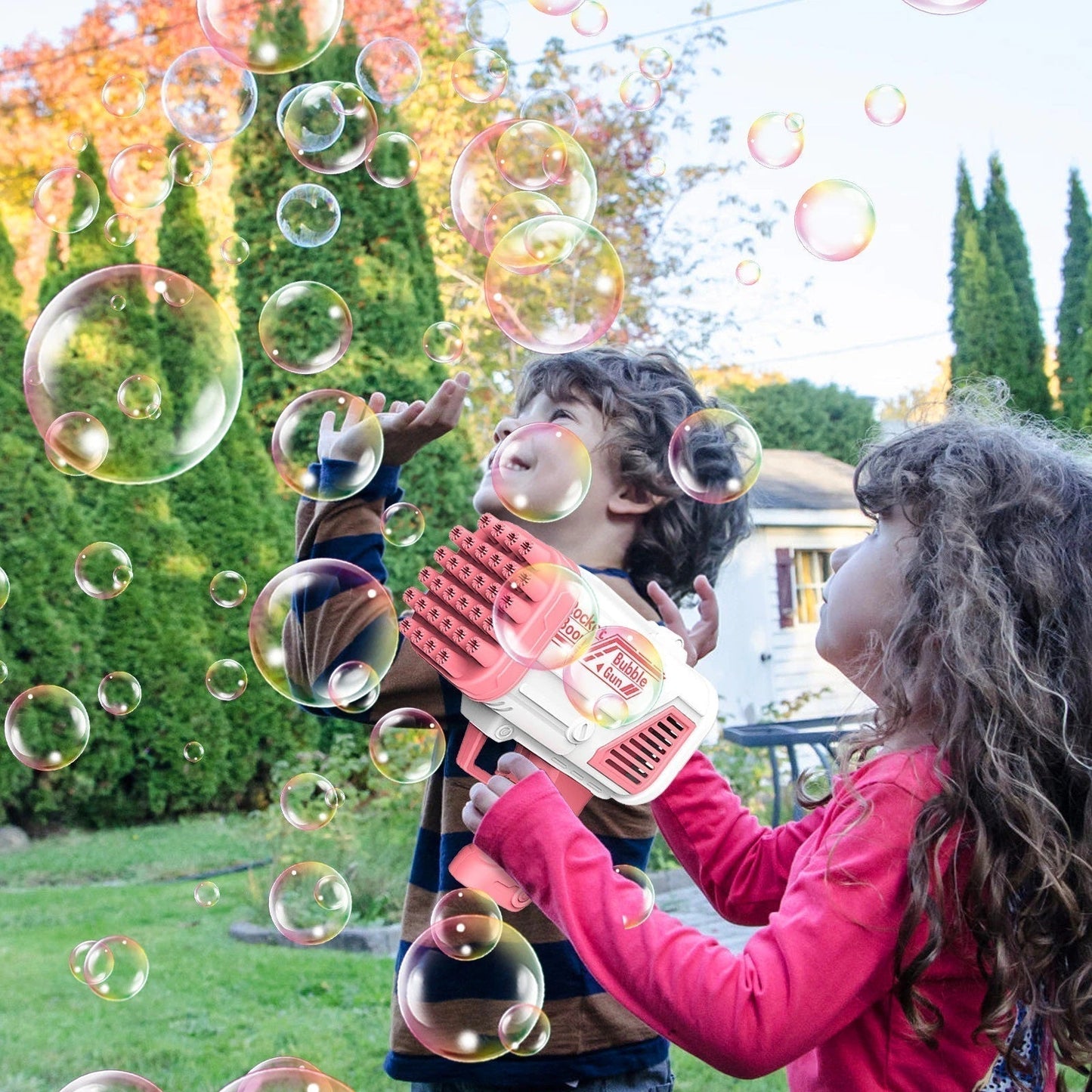 BUBBLEFUN – Battery-Free Soap Bubble Maker for Endless Outdoor Joy