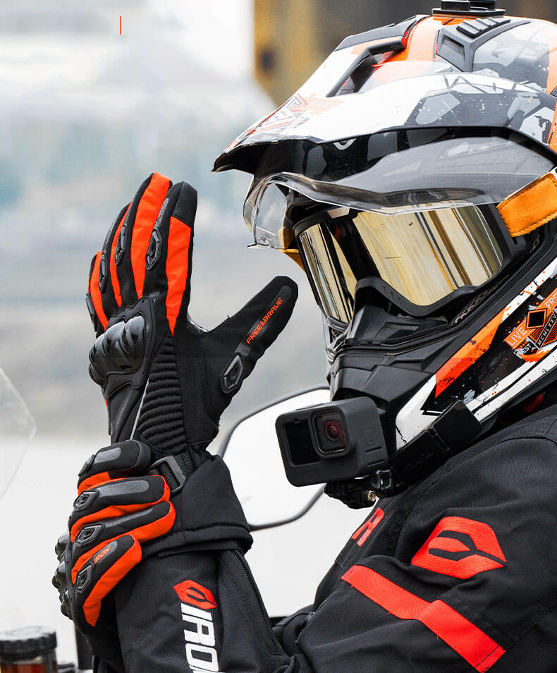 ThermoGrip Motorcycle Handschoenen - Waterdichte Winterhandschoenen met 3-laags isolatie & koolstofvezel bescherming