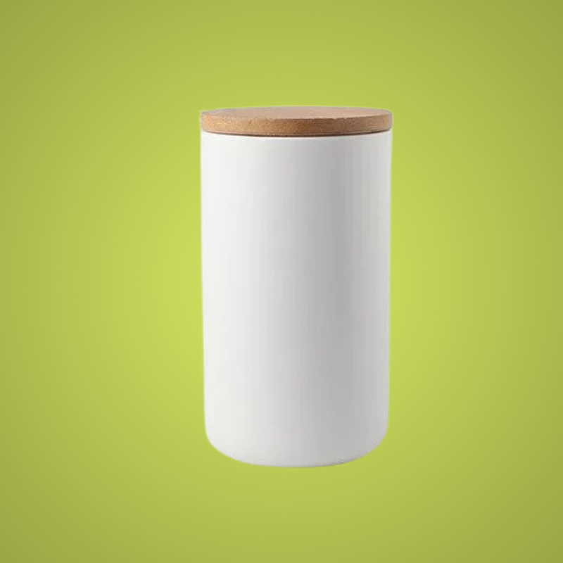 BAMBOOFRESH – Airtight ceramic storage jars with bamboo lids for fresh, organized kitchens
