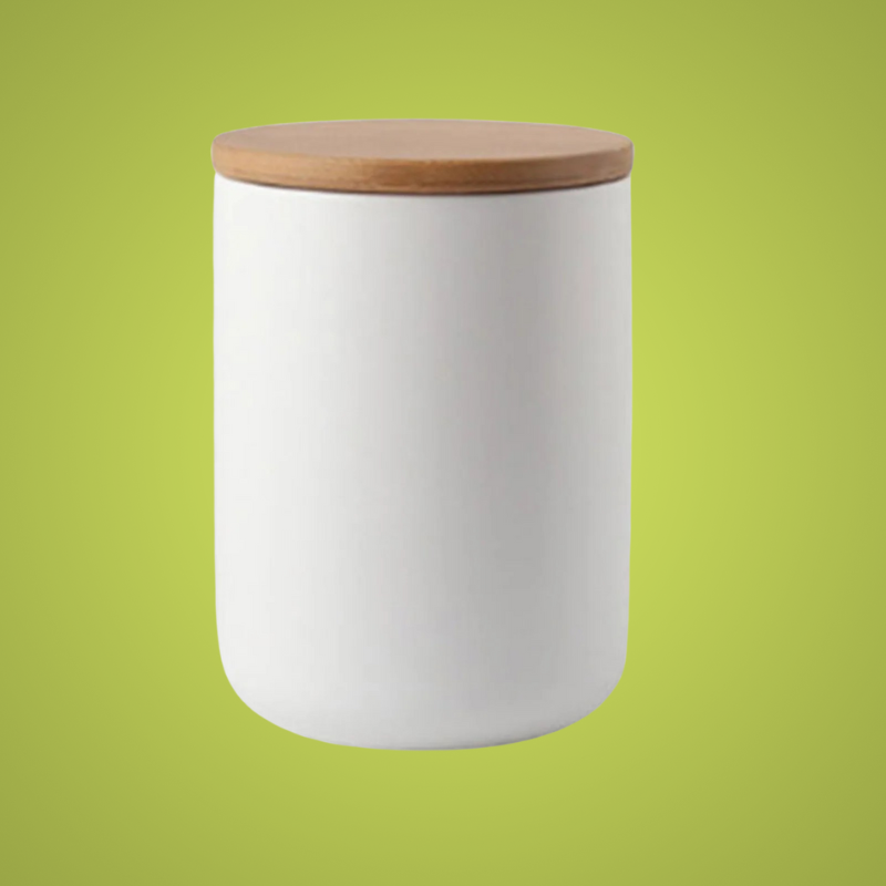 BAMBOOFRESH – Airtight ceramic storage jars with bamboo lids for fresh, organized kitchens