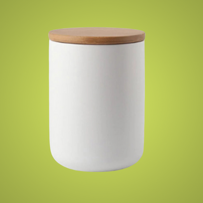 BAMBOOFRESH – Airtight ceramic storage jars with bamboo lids for fresh, organized kitchens