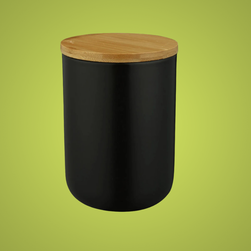 BAMBOOFRESH – Airtight ceramic storage jars with bamboo lids for fresh, organized kitchens