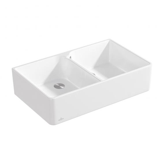Villeroy & Boch - Double Sink - 900 x 550 mm - Ceramic - White Alpin 0