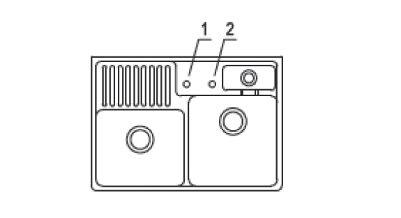 Villeroy & Boch - Double Sink - Model 632391R7 - Size 895x630mm 2