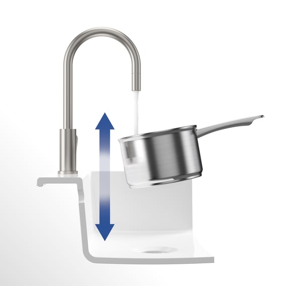 Villeroy & Boch - Umbrella Flex - Kitchen Faucet - Stainless Steel - 389mm Height 5