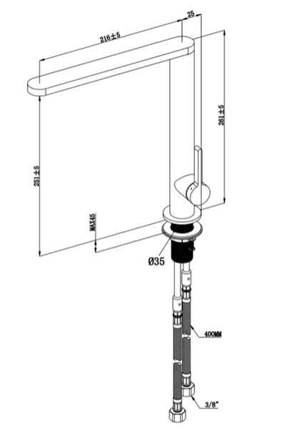 Villeroy & Boch Finera Kitchen Faucet - Stainless Steel - 360-Degree Spout Rotation - Elegant Design 2