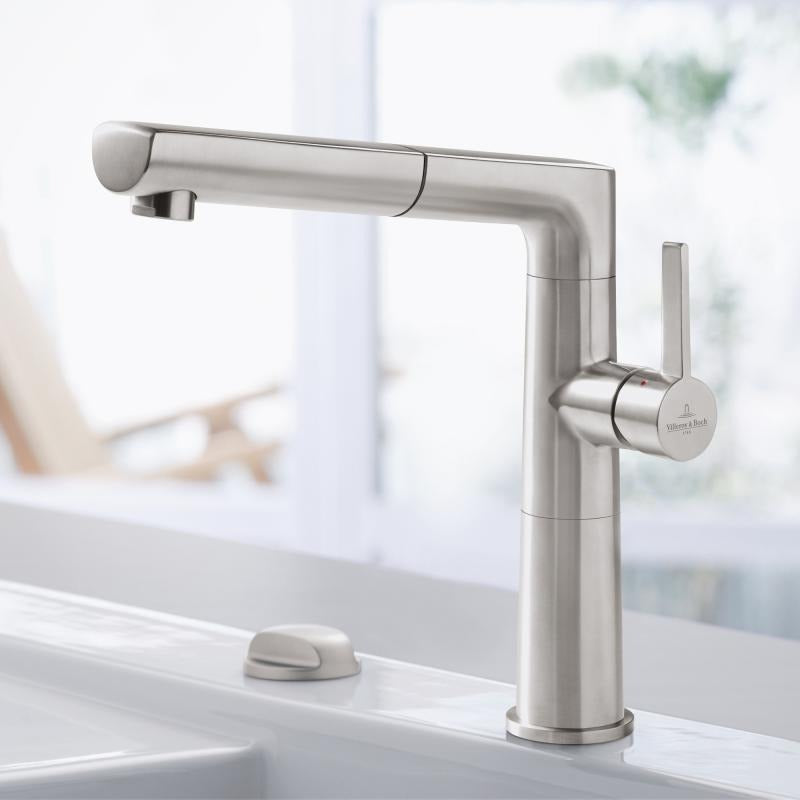 Villeroy & Boch Sorano Sky RVS Kitchen Faucet Stainless Steel 54mm 1