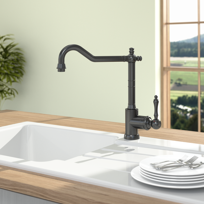 Avia 2.0 Kitchen Tap - High Arc Design - 277 mm Height - 35 mm Borehole - Brushed Steel Finish 2