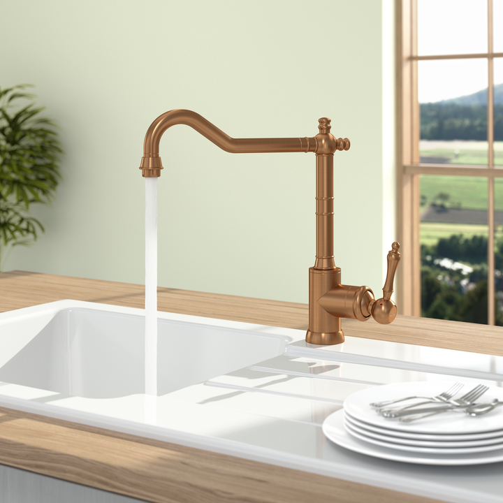 Villeroy & Boch Avia 2.0 Bronze Kitchen Tap – Classic Brushed Bronze