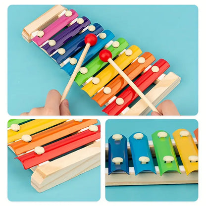 EDUQUEST – 5-in-1 Montessori wooden toy for early learning & sensory play