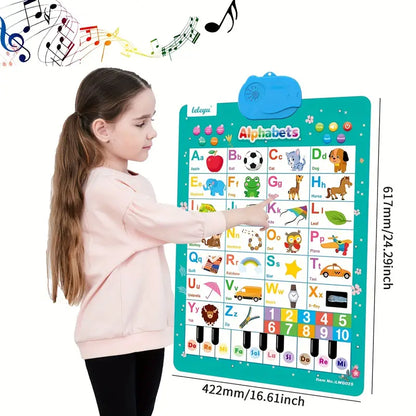 PLAYLEARN ABC – Talking Wall Poster with Songs & Quiz Mode