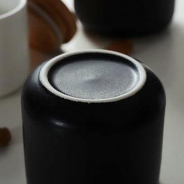 Barattoli in ceramica BambooFresh - Contenitori ermetici con coperchi in bambù naturale - Organizzazione elegante della dispensa per caffè, riso, muesli e altro ancora